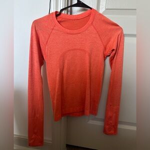 Lululemon swiftly long sleeve shirt (race length) size 2